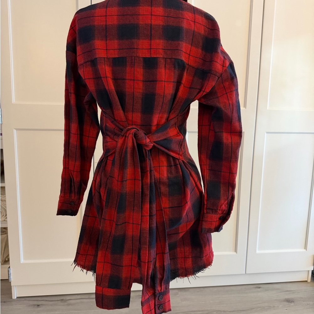 Vici Red and Black Plaid Dress - Picture 2 of 8